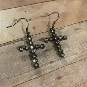 Cross earrings